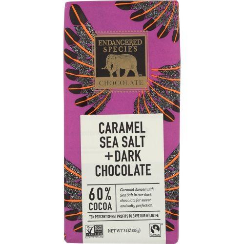 Choc Drk Crml Seaslt Eagl Caso de 12 X 3 Oz por Espécies Ameaçadas - Endangered Species Imagem de Choc Drk Crml Seaslt Eagl Caso de 12 X 3 Oz por Espécies Ameaçadas