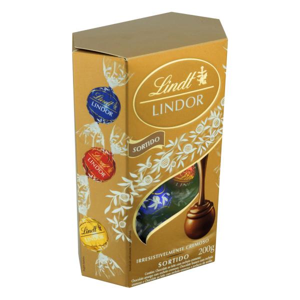 Imagem de Choc lindt lindor cornet sortidos 200g