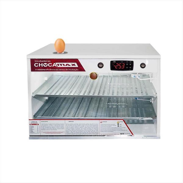 Chocadeira Ovoscópio 240 Ovos Galinha Automática 110 Volts - Chocamax Imagem de Chocadeira Ovoscópio 240 Ovos Galinha Automática 110 Volts