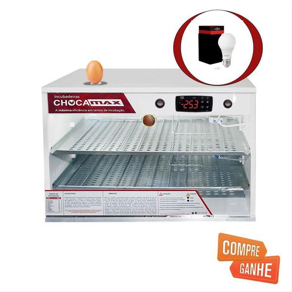 Chocadeira Ovoscópio 240 Ovos Galinha Automática 110 Volts - Chocamax Imagem de Chocadeira Ovoscópio 240 Ovos Galinha Automática 110 Volts