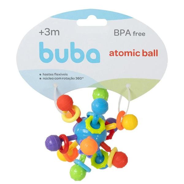 Imagem de Chocalho Atomic Ball Núcleo Giratório com Barulhinho Chama Atenção Buba