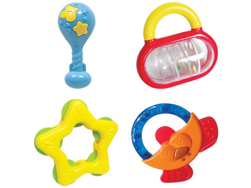 Chocalho Baby 4 Peças - Buba Toys Imagem de Chocalho Baby 4 Peças