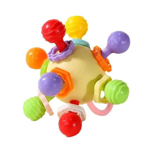 Imagem de Chocalho de Silicone Manhattan - Bola Redonda para Bebês - Brinquedo Calmante para Dentes