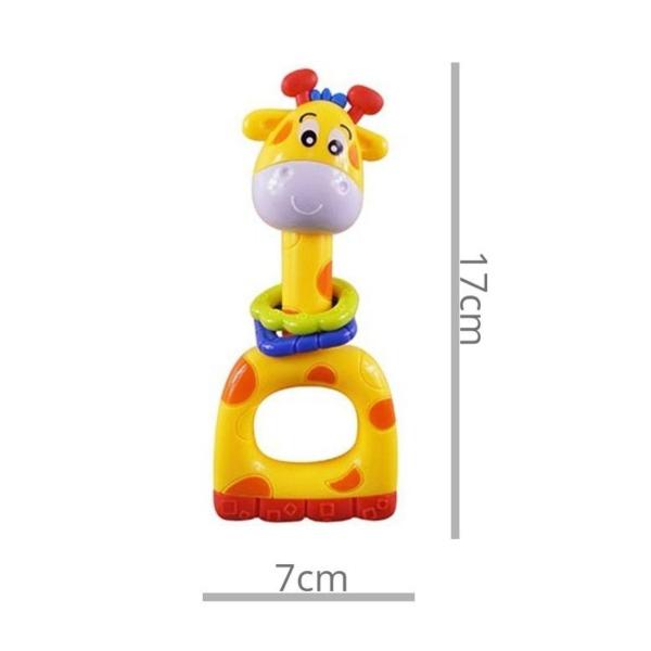 Imagem de Chocalho girafinha barulho suave bebe infantil cor vibrante