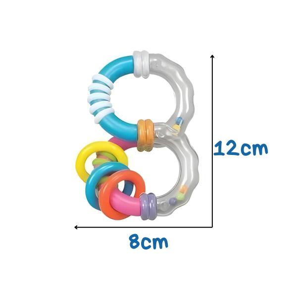 Imagem de Chocalho Infantil Colorido Meus Primeiros Passos - Zoop Toys