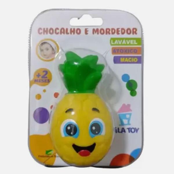 Imagem de Chocalho + Mordedor Frutinhas Vila Toy Vários Modelos Macio