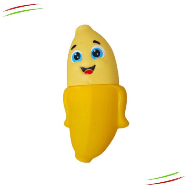 Imagem de Chocalho Mordedor Macio C/barulho Suave Banana