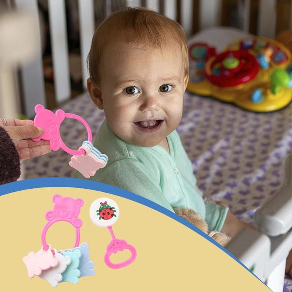 Imagem de Chocalho para criança Infantil Macio colorido Resistente