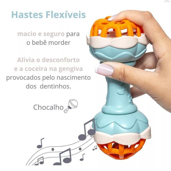 Imagem de Chocalho Shake Shake para Bebês 17cm Hastes Flexíveis 18791 - Buba