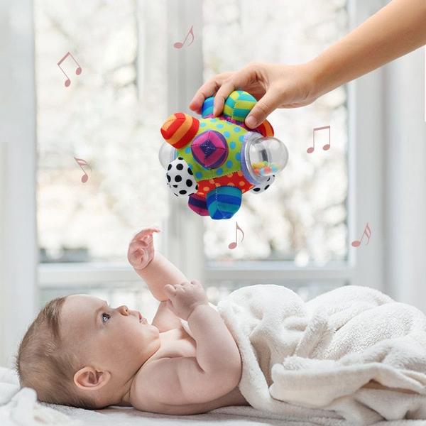 Imagem de Chocalho Wokex Ball para Bebês - Brinquedo Educativo com Campainha