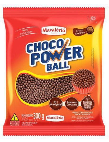 Imagem de Choco power ball micro sabor chocolate 300g - mavalerio - INDUSTRIA PROD ALIM MAVALERIO