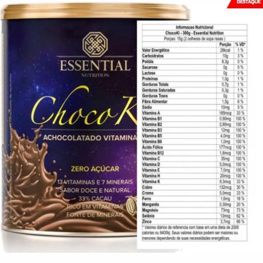 Imagem de Chocoki Lata 300g + Berryki Lata 300g  - Essential Nutrition