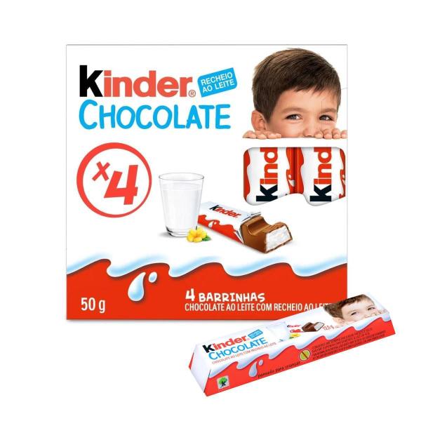 Imagem de Chocolate 4 Barrinhas Kinder Pacote