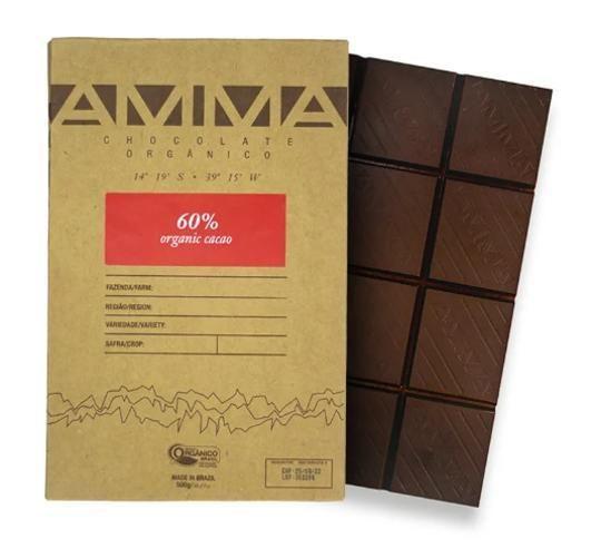 Imagem de Chocolate 60% Cacau Orgânico Amma Chocolate 500G