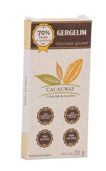 Imagem de Chocolate 70% cacau intenso  Combo com 4 unidades - 80g - Cacauway