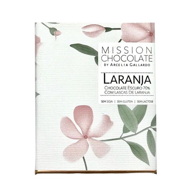 Imagem de Chocolate 70% com Lascas de Laranja Mission Chocolate 60g