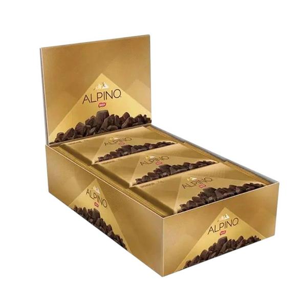 Imagem de Chocolate Alpino Tablete c/ 22un de 25g Nestlé Kit 2 Caixas