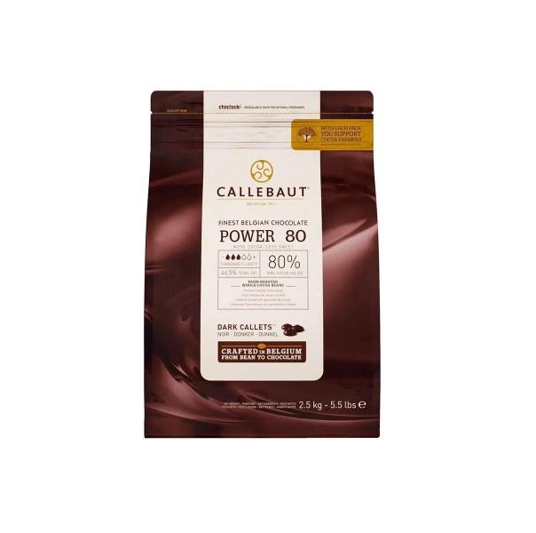 Imagem de Chocolate Amargo Power 80 Callebaut 80% 2,5Kg- 2 Pacotes