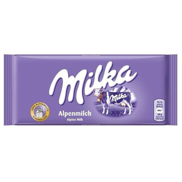Chocolate Ao Leite (Alpine Milk) 100g - Milka Imagem de Chocolate Ao Leite (Alpine Milk) 100g - Milka