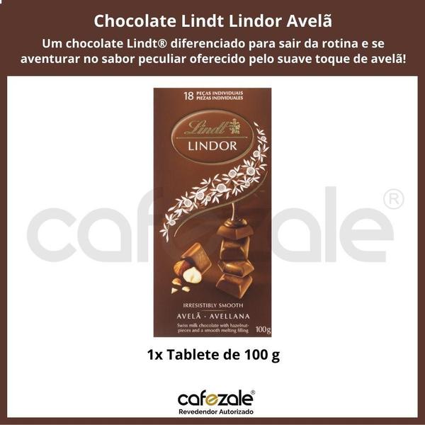 Imagem de Chocolate Ao Leite Com Avelã, Lindt Lindor, Barra De 100G