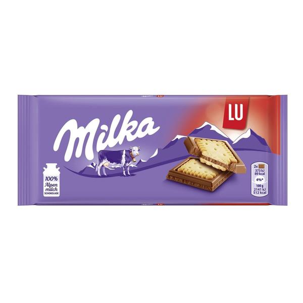 Imagem de Chocolate ao Leite Com Biscoito Milka Lu 87g