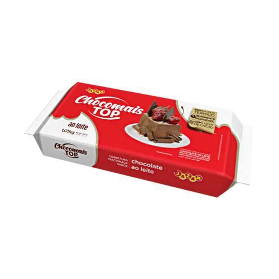 Chocolate Ao Leite em Barra 1 Kg Mais Fácil de Derreter - Jazam Imagem de Chocolate Ao Leite em Barra 1 Kg Mais Fácil de Derreter