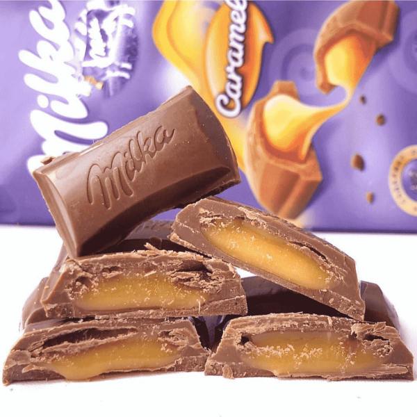 Imagem de Chocolate ao leite Milka Caramelo 100g Importado