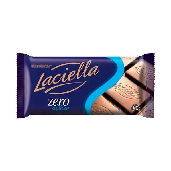 Imagem de Chocolate ao Leite Zero Açúcar - 80g - Laciella