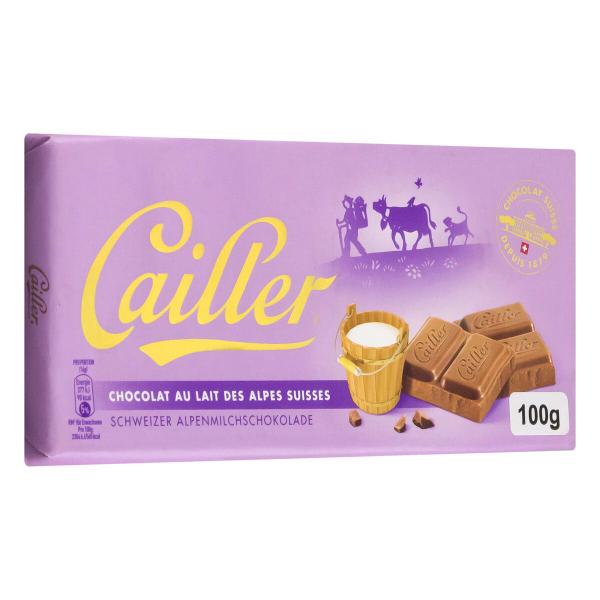 Imagem de Chocolate Au Lait Des Alpes Suisses CAILLER 100g