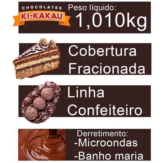 Imagem de Chocolate Barra Cobertura Confeiteiro Ki-kakau Ao Leite 1,01kg