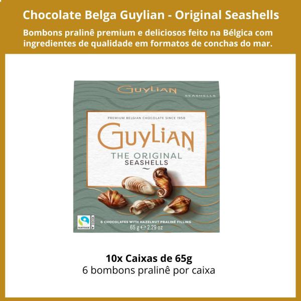 Chocolate Belga Bombom Pralinê Guylian 10 Caixas 65G Imagem de Chocolate Belga Bombom Pralinê Guylian 10 Caixas 65G