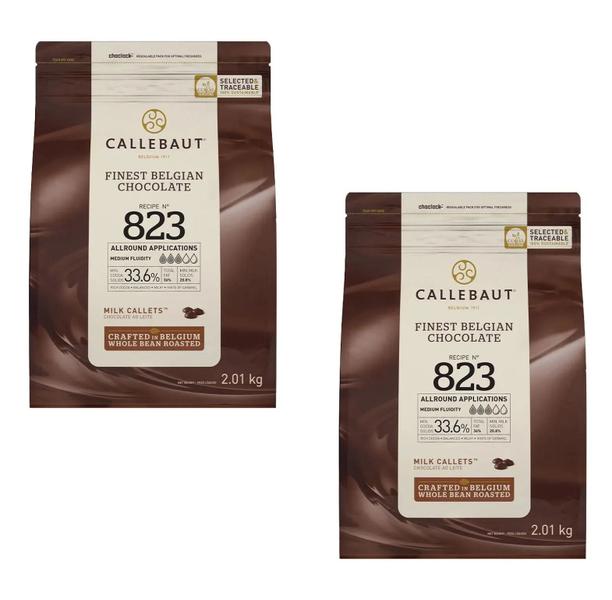 Imagem de Chocolate Belga Callebaut Ao Leite 823 2,01Kg-Kit 2 Pacotes