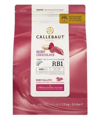 Imagem de Chocolate Belga Callebaut - Ruby - CH-R35RB1-2B-U75 - 2,5 kg - Rizzo Confeitaria