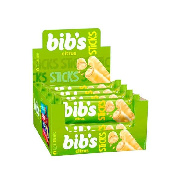 Chocolate Bibs Sticks Citrus c/16 - Neugebauer Imagem de Chocolate Bibs Sticks Citrus c/16 - Neugebauer