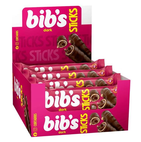 Imagem de Chocolate Bibs  Sticks Dark com 16 unidades - Neugebauer