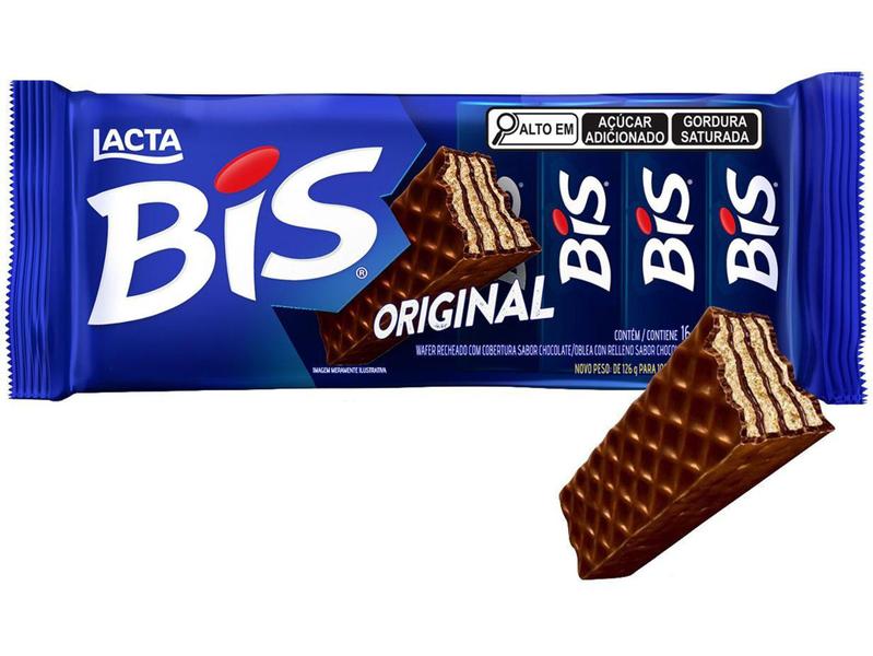 Chocolate Bis ao Leite 100,8g Lacta Imagem de Chocolate Bis ao Leite 100,8g Lacta