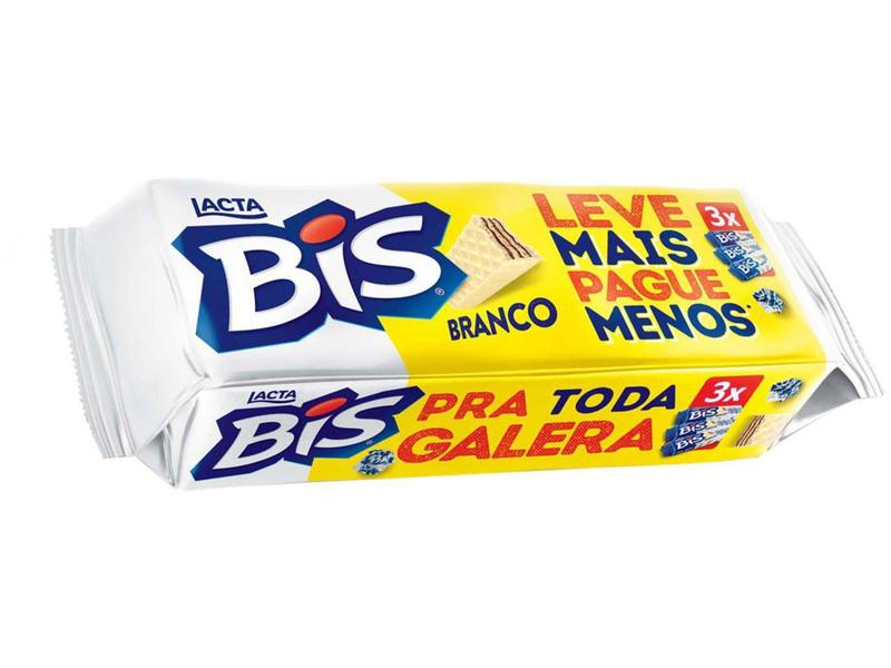 Chocolate Bis Laka Chocolate Branco 378g Lacta Imagem de Chocolate Bis Laka Chocolate Branco 378g Lacta