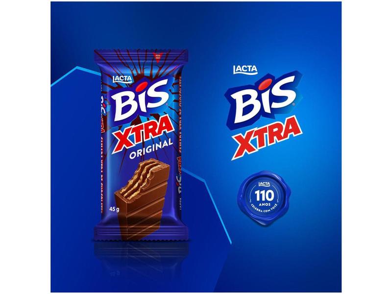 Imagem de Chocolate Bis Xtra ao Leite 45g 24 Unidades - Lacta