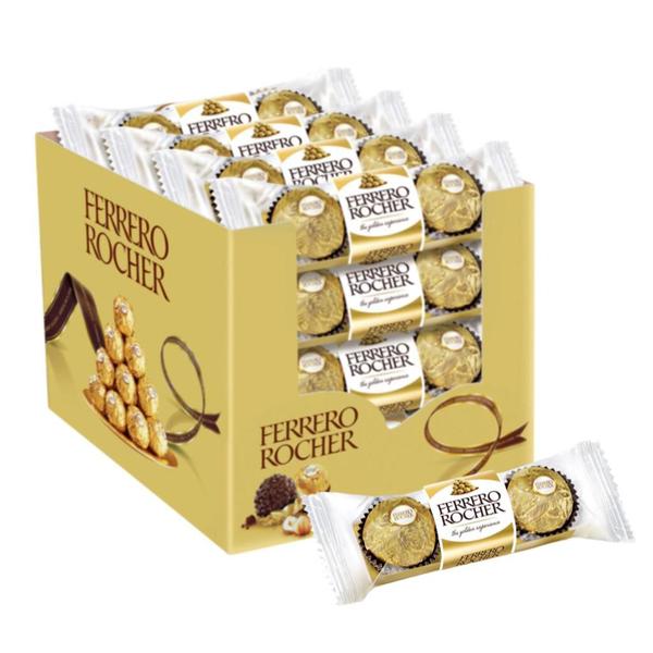 Imagem de Chocolate Bombom Ferrero Rocher 16 Pacotes de 3 Unidades