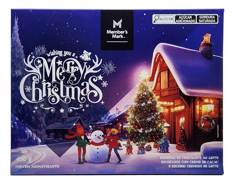 Imagem de Chocolate Bombons Ao Leite Merry Christmas 400g - Italiano