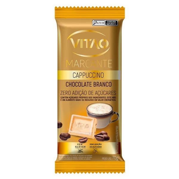 Imagem de Chocolate branco cappuccino zero linha marcante 70g Display - Vitao