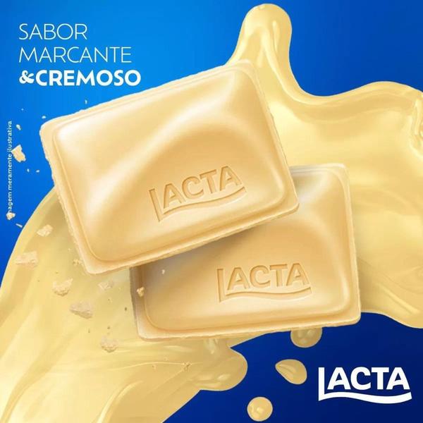 Chocolate Branco Laka Tablete Lacta Kit 10 unidades 34g Imagem de Chocolate Branco Laka Tablete Lacta Kit 10 unidades 34g