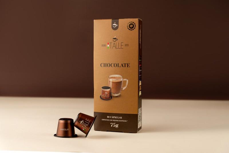 Imagem de Chocolate Cápsulas Compatíveis Nespresso  Café Italle 3 Caixas