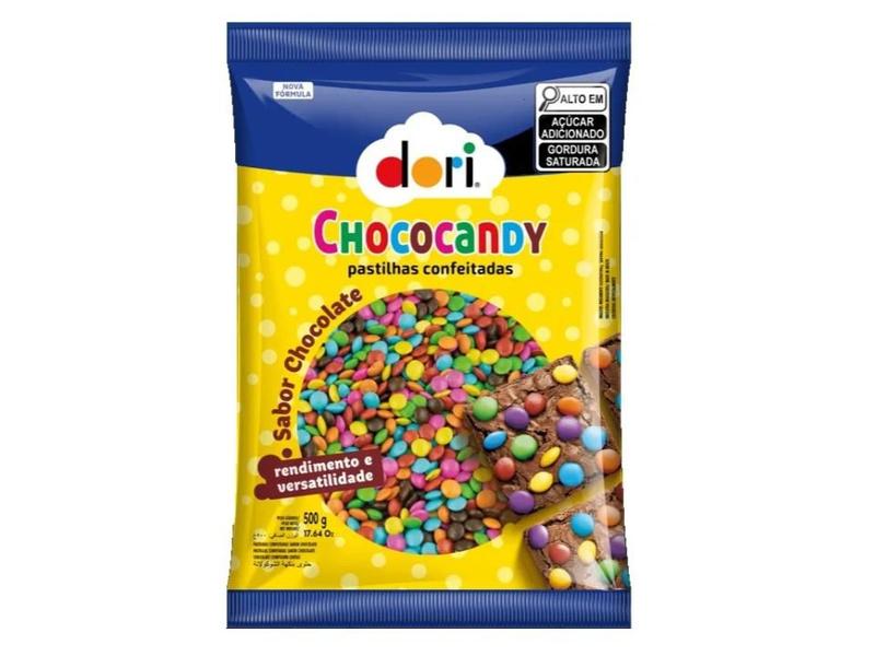 Imagem de Chocolate Chococandy Confeito Colorido Dori 500g