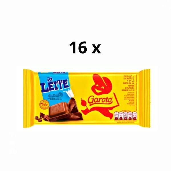 Imagem de Chocolate Classic Ao Leite Garoto Display C 12 Barras De 80G