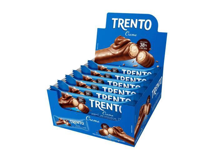 Imagem de Chocolate Com Wafer Trento Recheio Creme C/16 - Peccin