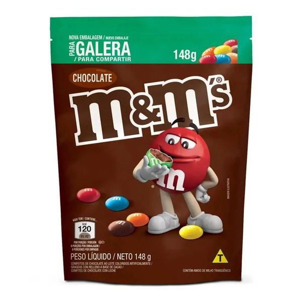 Chocolate Confeito M&Ms Ao Leite 148G - Mars Imagem de Chocolate Confeito M&Ms Ao Leite 148G