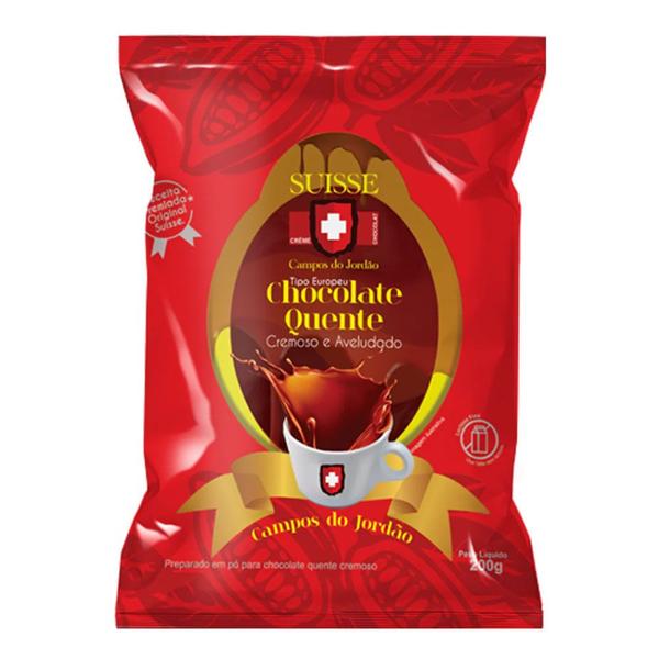 Chocolate Cremoso e Aveludado em Pó Campos do Jordão Suisse 200g Imagem de Chocolate Cremoso e Aveludado em Pó Campos do Jordão Suisse 200g