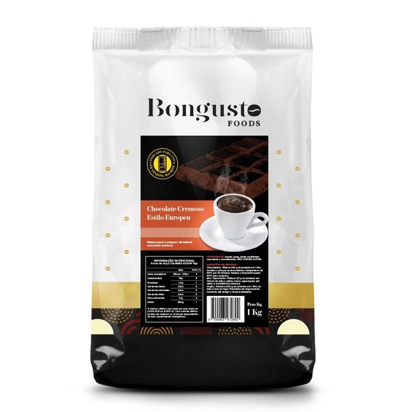 Chocolate Cremoso Europeu pacote 1kg - Bongusto Imagem de Chocolate Cremoso Europeu pacote 1kg