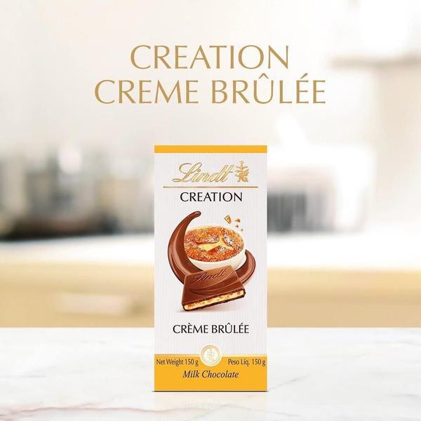 Imagem de Chocolate Crme Brlée, Lindt Creation, 3 Barras De 150G